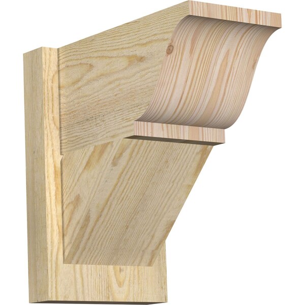 Ekena Millwork Traditional Traditional Rough Sawn Outlooker, Douglas Fir, 8"W x 14"D x 14"H OUT08X14X14TRA01RDF - main